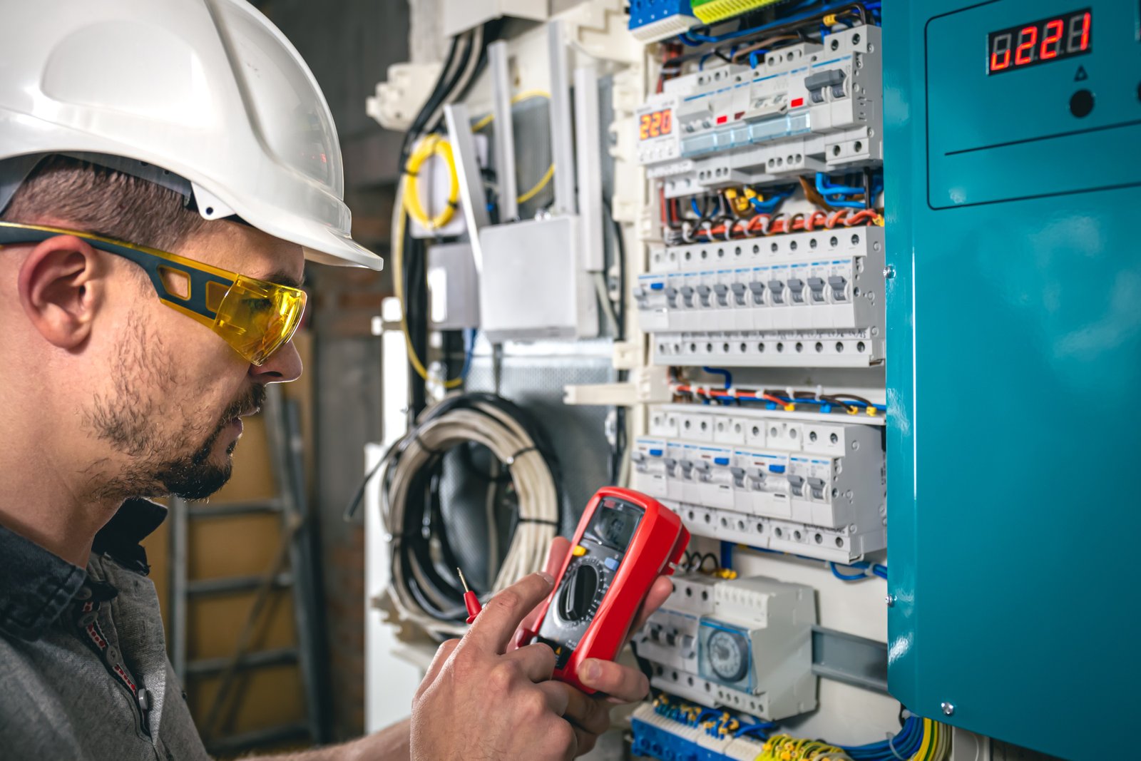 Electrical installation on site